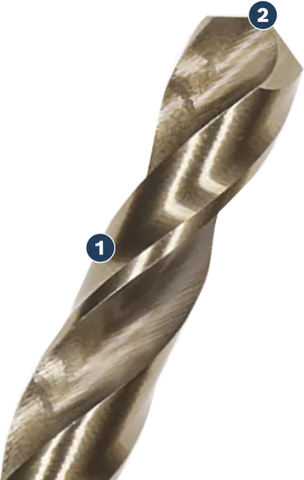 Bosch twist drill bit for metal drilling.