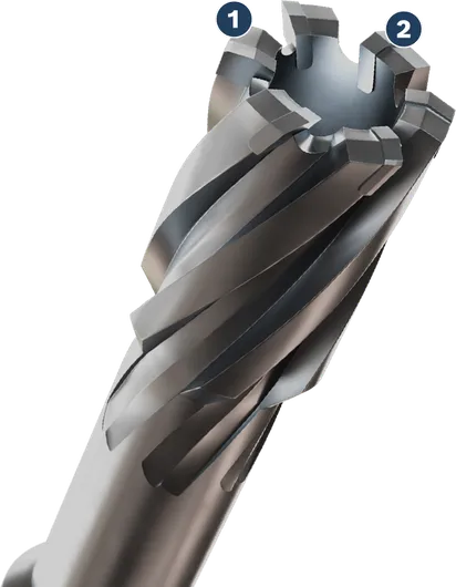 Bosch Spider WOG annular cutter with spiral flute.