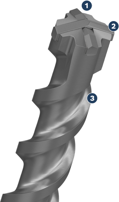 Long Life drilling in reinforced concrete Long Life drilling in reinforced concrete