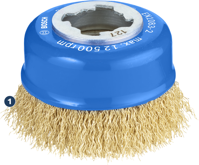 Bosch PRO Metal clean Cup Brush 75 mm X-LOCK.