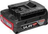 Bosch 14.4V 2.0Ah lithium-ion rechargeable battery.