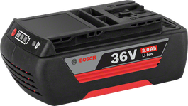 Bosch 36V 2.0Ah Li-Ion battery pack.