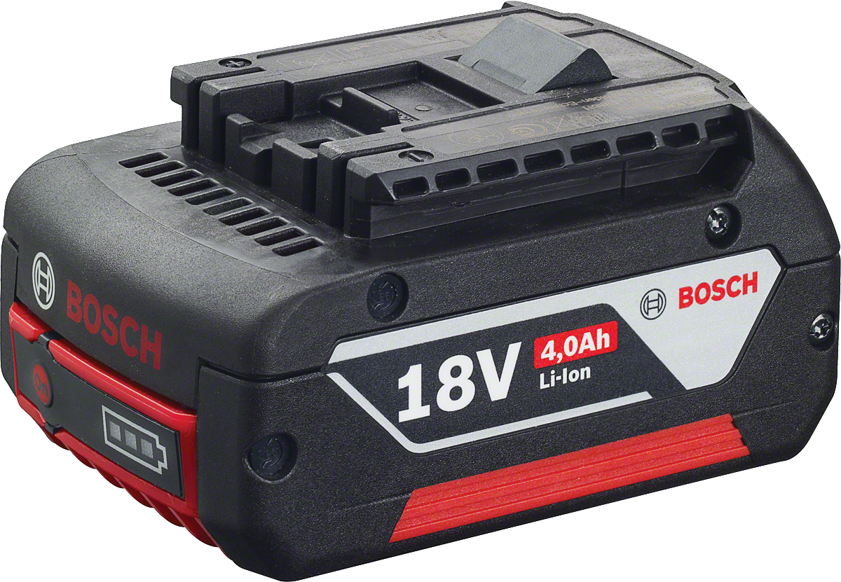 Bosch 18V 4.0Ah Li-Ion battery pack.