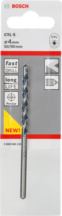 Concrete drill bit CYL-5 Bosch 4 mm CYL-5 concrete drill bit.