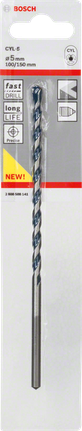 Concrete drill bit CYL-5 Bosch 5 mm CYL-5 concrete drill bit.