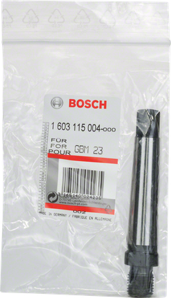 Bosch adapter shank for GBM 23 drills in packaging.