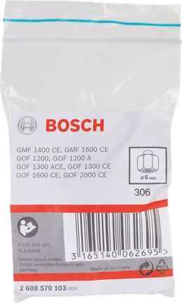 Collet Bosch 6 mm collet.