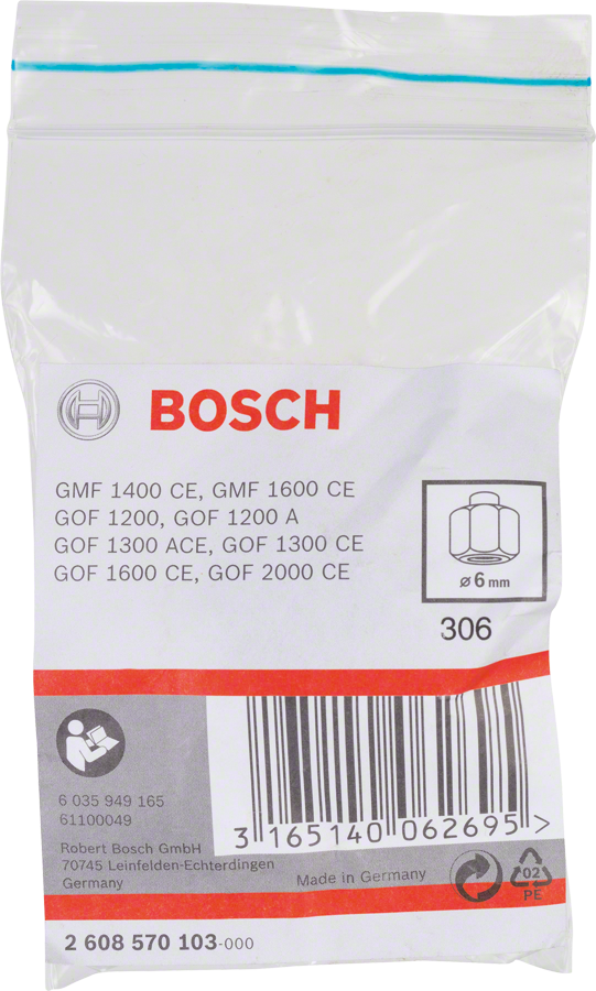 Bosch 6 mm collet.