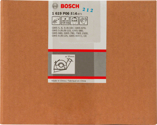Cutting guide with dust extraction outlet Bosch cutting guide with dust extraction outlet.