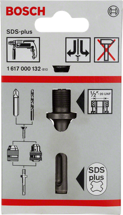 Bosch SDS-plus adapter for drill chucks and bits.