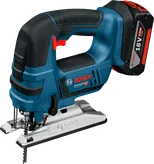 Bosch GST 18V-LI cordless jigsaw with ergonomic handle.