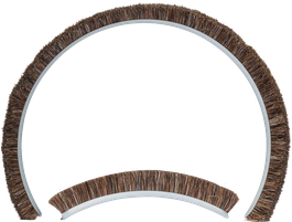 Bosch dust extraction guard brush ring set.