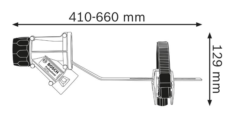 Dust extraction attachment diagram.