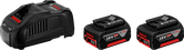 2 x GBA 18V 6.0Ah + GAL 1880 CV