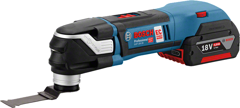 Bosch GOP 18V-28 cordless multi-tool with StarlockPlus.
