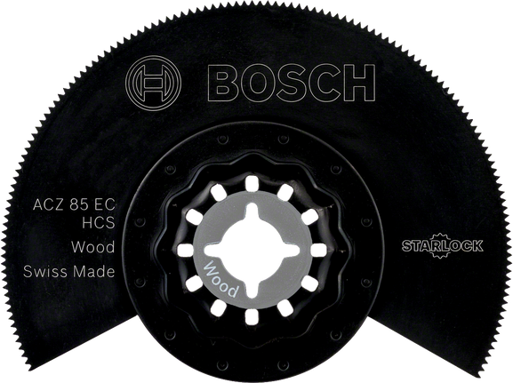 HCS segment saw blade ACZ 85 EC Wood Bosch ACZ 85 EC Starlock wood cutting blade.