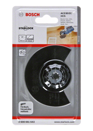 HCS segment saw blade ACZ 85 EC Wood Bosch 85mm HCS wood segment saw blade.