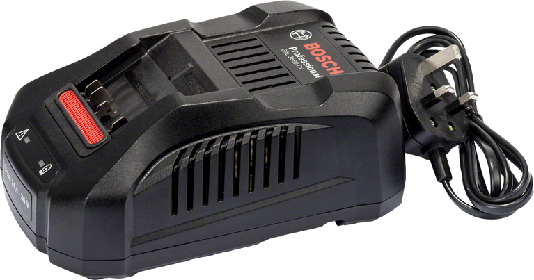 Bosch GAL 18V-40 battery charger for power tools.