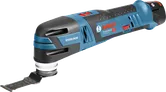 Bosch GOP 12V-28 cordless multi-tool with Starlock blade.