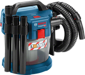 Bosch GAS 18V-10L cordless wet and dry vacuum set.