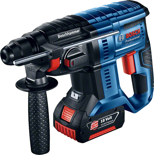 Bosch GBH 180-Li cordless rotary hammer, 18V 3.0Ah.