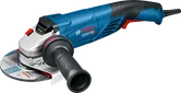 Bosch GWS 18-125 L angle grinder with ergonomic handle.