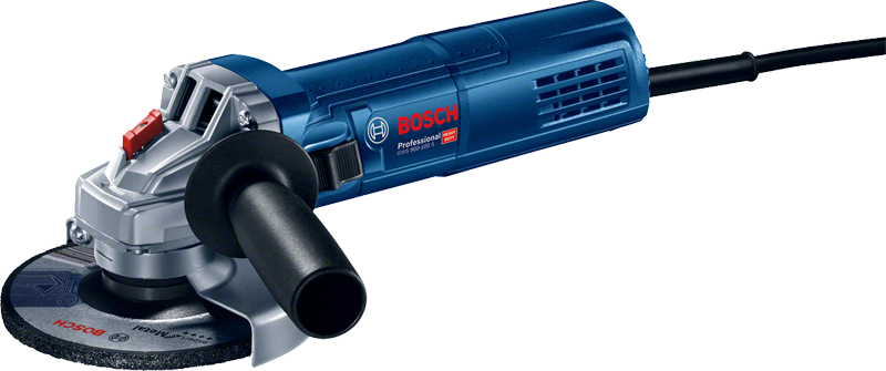Bosch GWS 900-100S angle grinder with side handle.