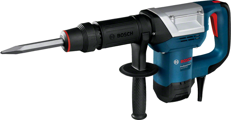 Bosch GSH 5X PLUS demolition hammer with hex chisel.
