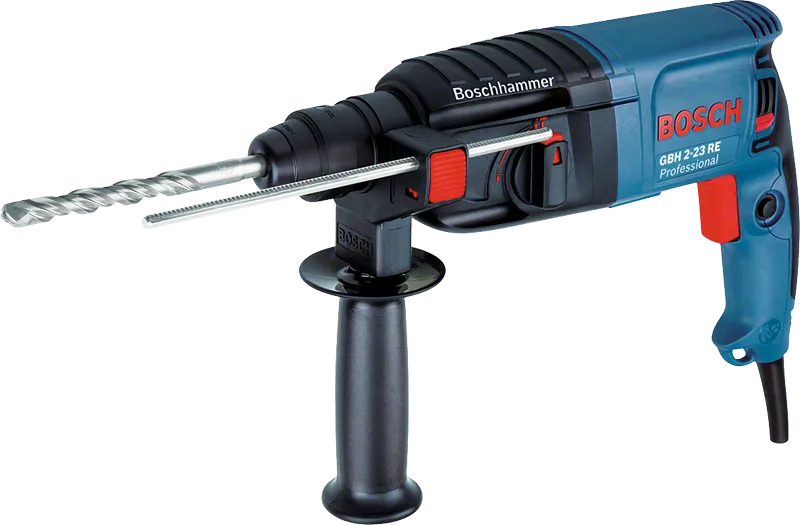 Bosch GBH 2-23 RE rotary hammer with side handle.