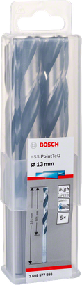 Bosch HSS PointTeQ 13.0mm drill bit set