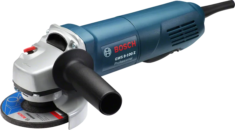 Bosch GWS 8-100 Z angle grinder with 100mm disc.