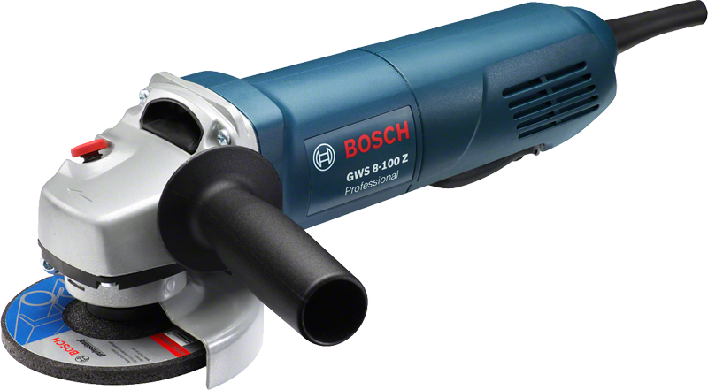 Bosch GWS 8-100 Z angle grinder with 100mm disc.