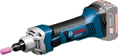 Bosch GGS 18 V-LI cordless straight grinder, 18V battery.