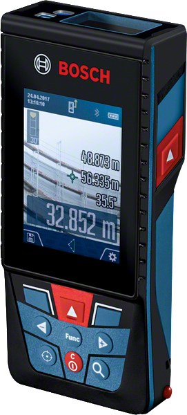 Bosch GLM 150 C laser measure with digital display.