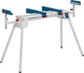 Bosch portable miter saw stand with adjustable supports.