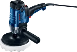 Bosch GPO 950 polisher with 950W input and side handle.