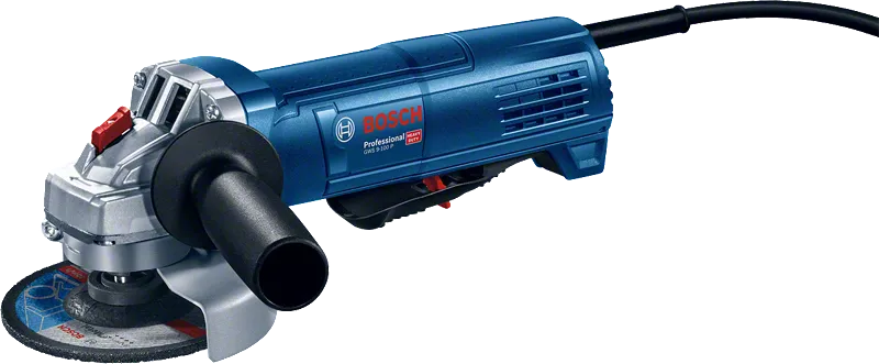 Bosch GWS 9-100 P angle grinder with 100 mm disc.