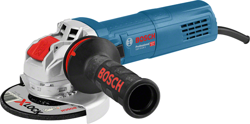 GWX 9-125 S Bosch GWX 9-125 S angle grinder with X-LOCK system.