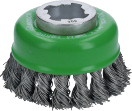 X-LOCK Heavy for Inox Cup Brush, Knotted Wire