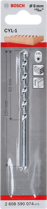 Bosch CYL-1 6 mm masonry drill bit