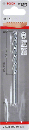 CYL-1 masonry drill bit Bosch CYL-1 6 mm masonry drill bit.
