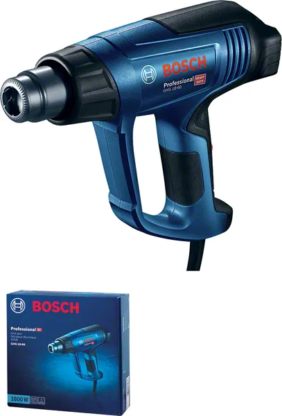 Bosch GHG 18-60 heat gun with ergonomic handle.