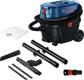 Vacuum cleaner with attachments.