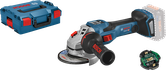 Bosch cordless angle grinder GWS 18V-15 SC with L-Boxx.