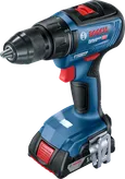 Bosch GSR 18V-50 cordless drill with 2.0Ah battery.