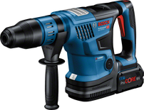 Bosch GBH 18V-36 C rotary hammer with carrying case.