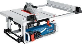 Bosch GTS 10 J table saw with adjustable incline.