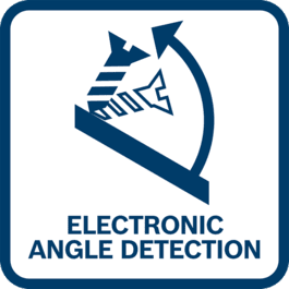  Electronic Angle Detection: supports the user to screw and drill into an inclined surface in a specific angle. The user can choose between pre-set angles or enter a specific angle via the app