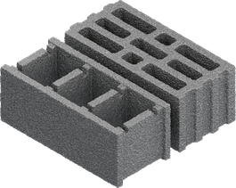 Concrete building block