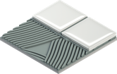 Mineral mortar.